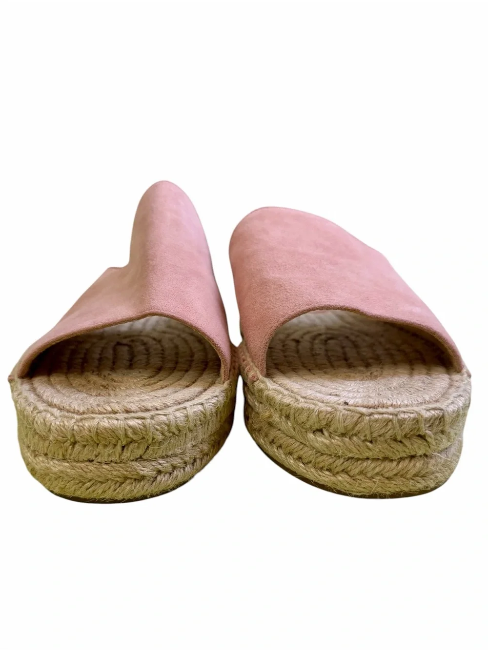 Splendid Pink Platform Espadrille Slide Sandals Size 9